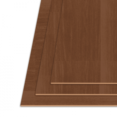 Ceviz Tek Yüz Boyalı MDF 4 mm.